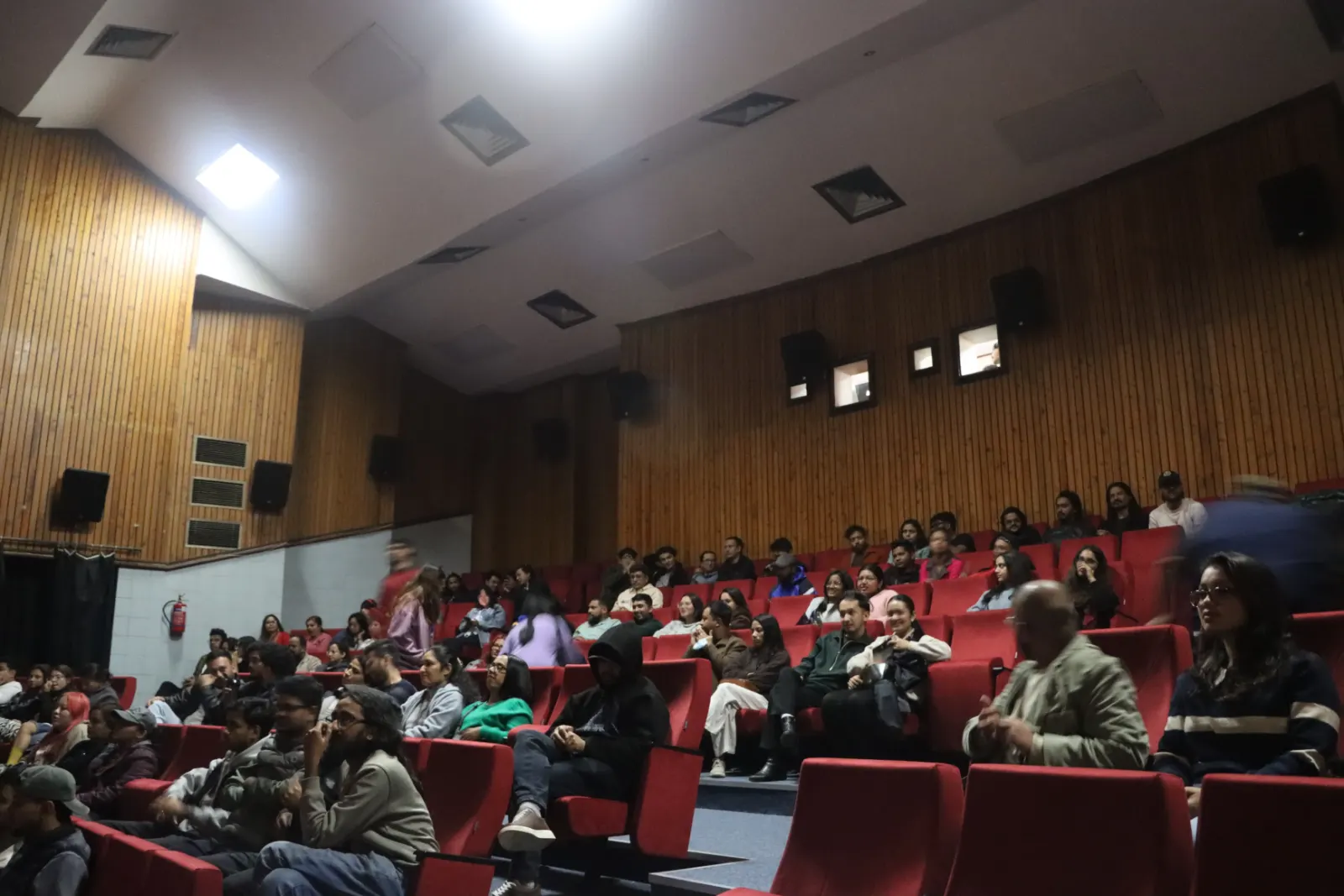 The auditorium filling up ahead of an evening screening